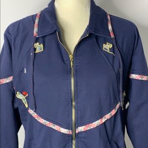 Euro Club Golf Full Zip Front Sweatshirt 43PE